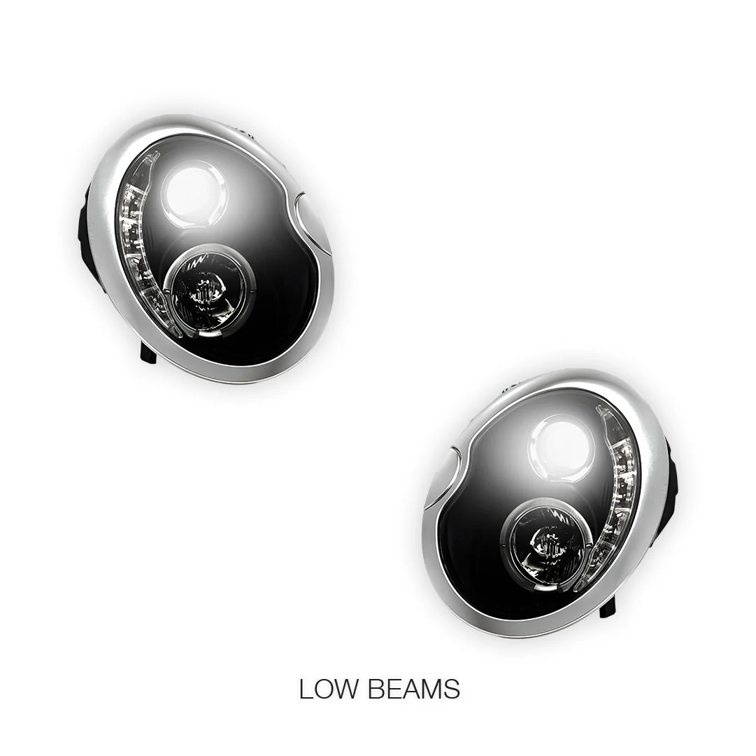 Mini Cooper R50 / R53 (2001 - 2006) LED DRL Projector Headlights LH + RH - Image 3