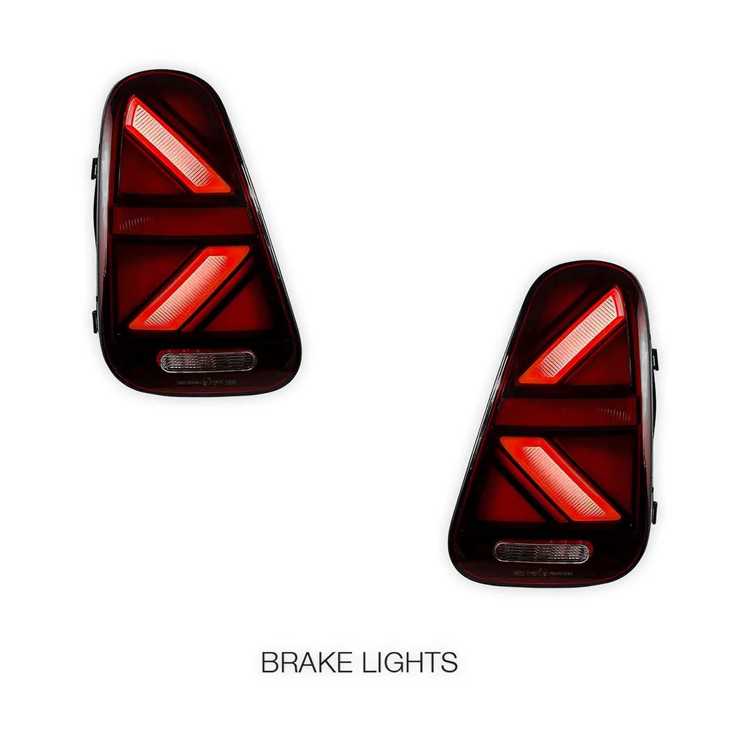 Mini Cooper R50 / R52 / R53 (2001 - 2006) Sequential Red Clear Full LED Tail Lights LH + RH - Image 3