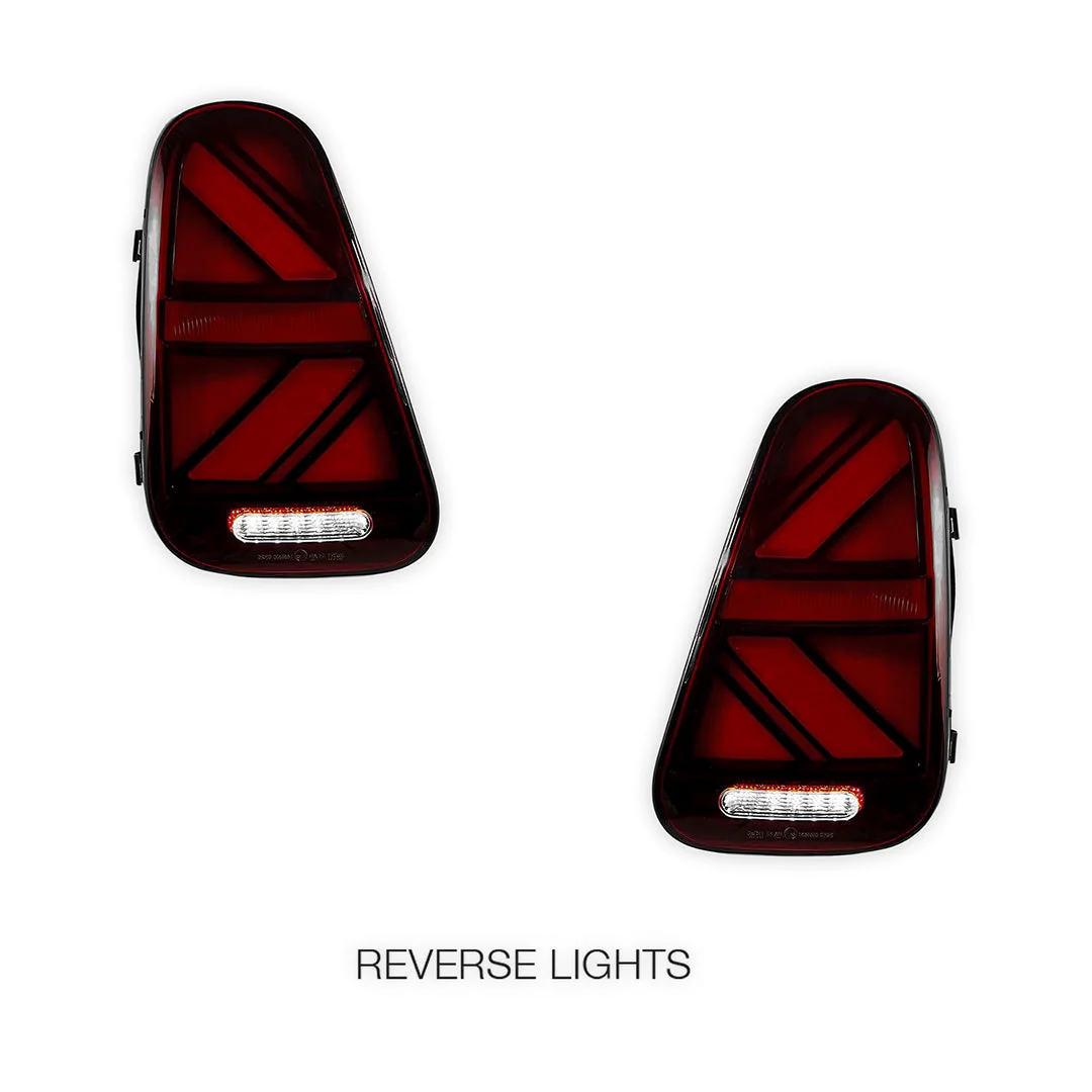 Mini Cooper R50 / R52 / R53 (2001 - 2006) Sequential Red Clear Full LED Tail Lights LH + RH - Image 5