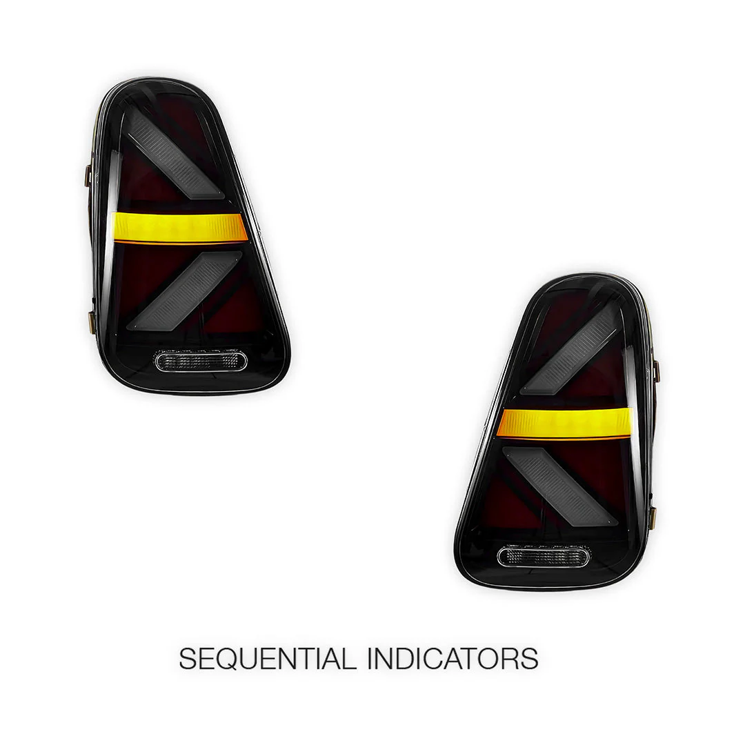 Mini Cooper R50 / R52 / R53 (2001 - 2006) Sequential Smoked Full LED Tail Lights LH + RH - Image 4