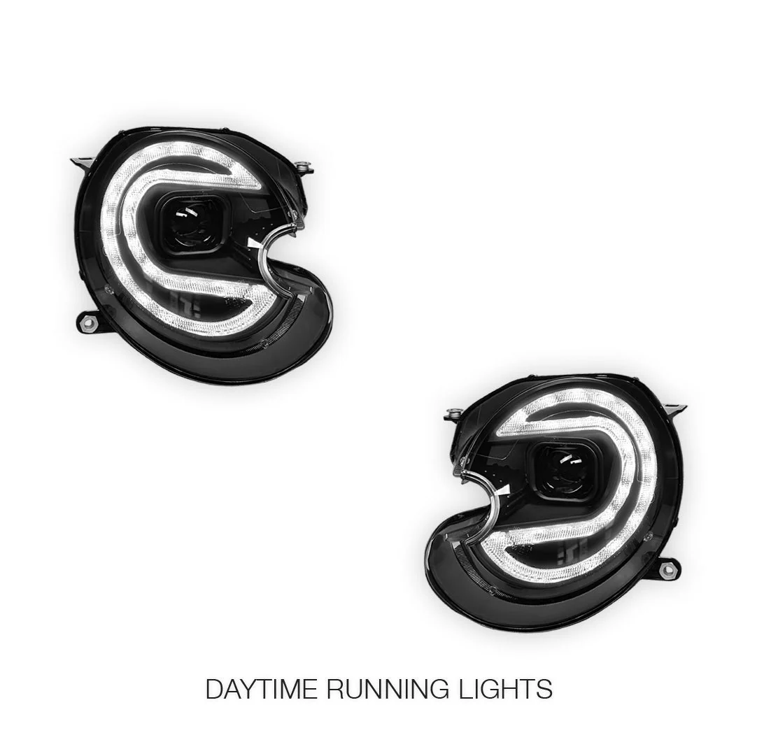Mini Cooper R55 / R56 / R57 / R58 / R59 (2007 - 2013) HID / Xenon Model DRL Dual Beam Projector Headlights LH + RH - Image 2
