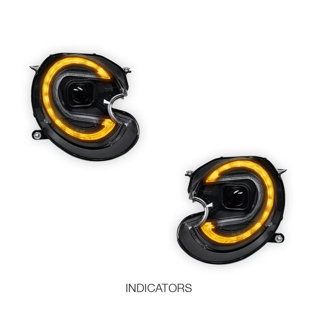 Mini Cooper R55 / R56 / R57 / R58 / R59 (2007 - 2013) HID / Xenon Model DRL Dual Beam Projector Headlights LH + RH - Image 3