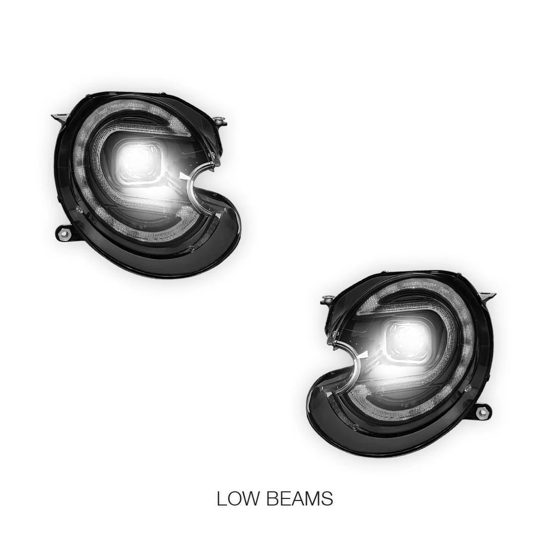 Mini Cooper R55 / R56 / R57 / R58 / R59 (2007 - 2013) HID / Xenon Model DRL Dual Beam Projector Headlights LH + RH - Image 4