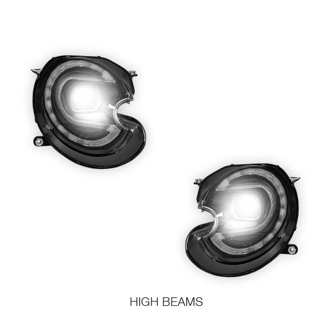 Mini Cooper R55 / R56 / R57 / R58 / R59 (2007 - 2013) HID / Xenon Model DRL Dual Beam Projector Headlights LH + RH - Image 5