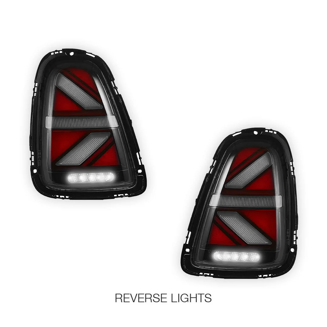 Mini Cooper R56 / R57 / R58 / R59 (2007 - 2015) Sequential Clear Red LED Tail Lights LH + RH - Image 5