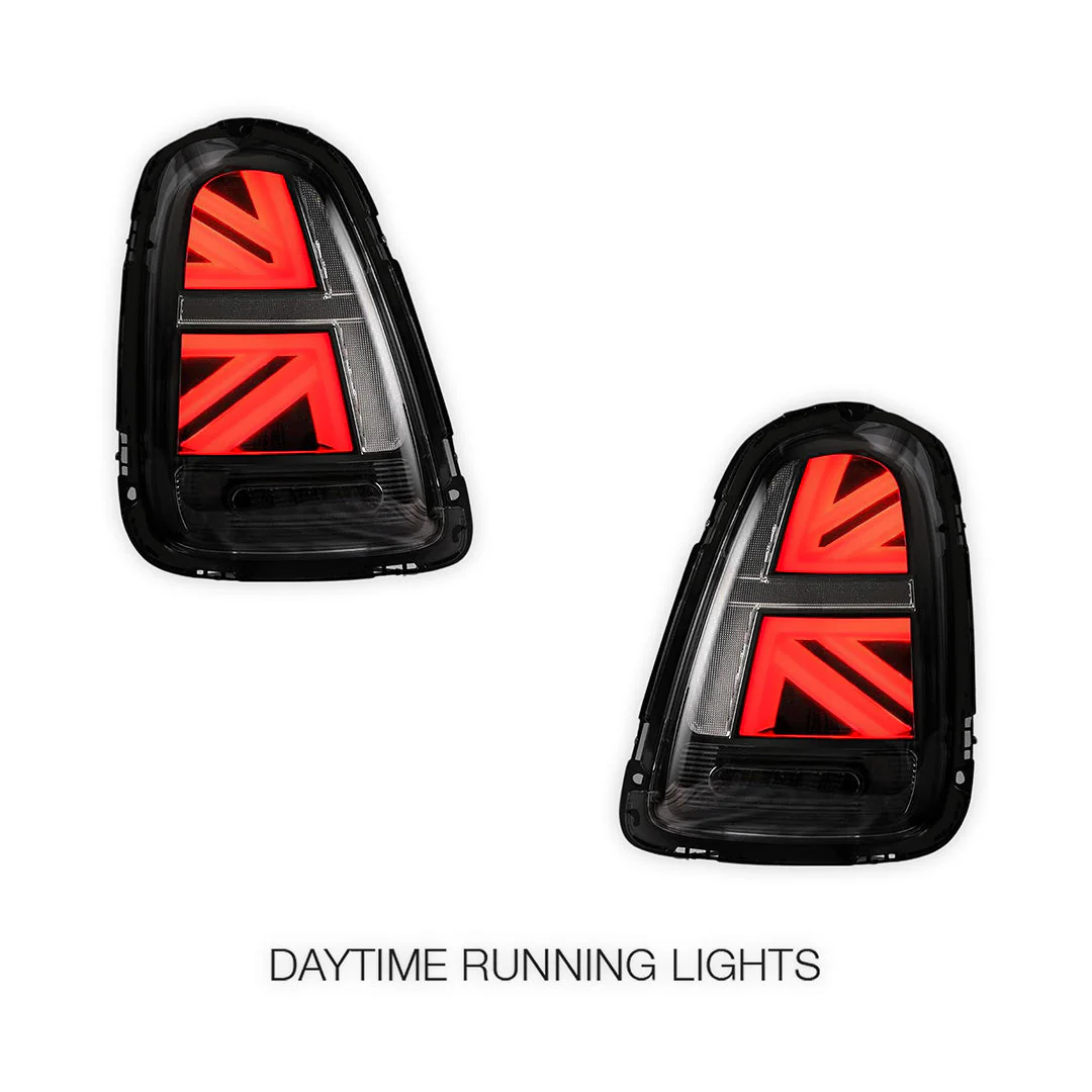Mini Cooper R56 / R57 / R58 / R59 (2007 - 2015) Sequential Clear Smoked LED Tail Lights LH + RH - Image 2