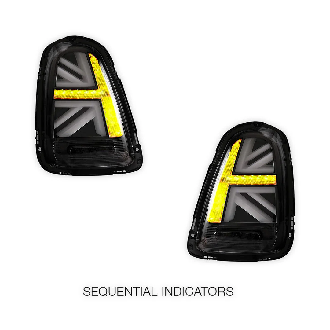 Mini Cooper R56 / R57 / R58 / R59 (2007 - 2015) Sequential Clear Smoked LED Tail Lights LH + RH - Image 4