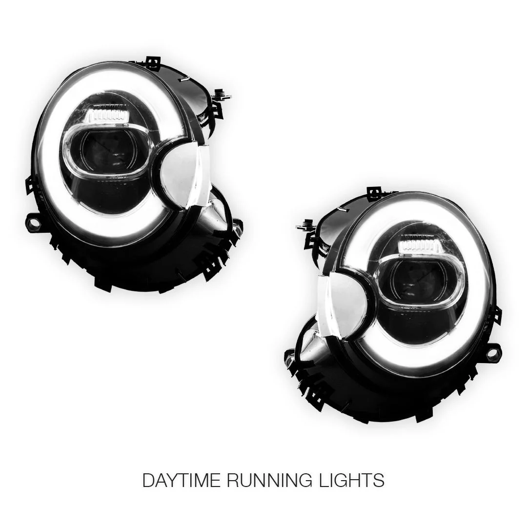 Mini Cooper R56 / R57 / R58 / R59 (2007 - 2015) LED Headlights Halo DRL  LH + RH - Image 2