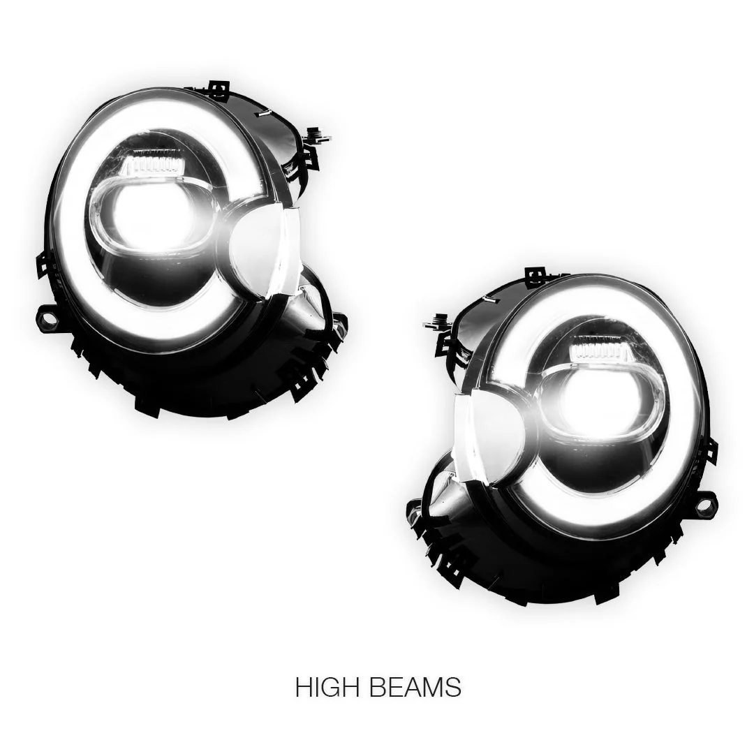 Mini Cooper R56 / R57 / R58 / R59 (2007 - 2015) LED Headlights Halo DRL  LH + RH - Image 5