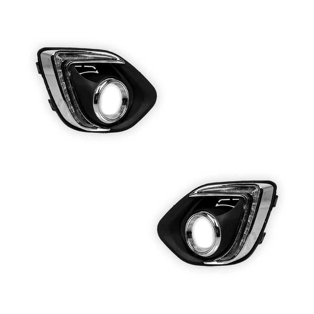 Mitsubishi ASX XA / XB / XC (2013 - 2015) LED DRL Bumper Fog Lights LH + RH - Image 2