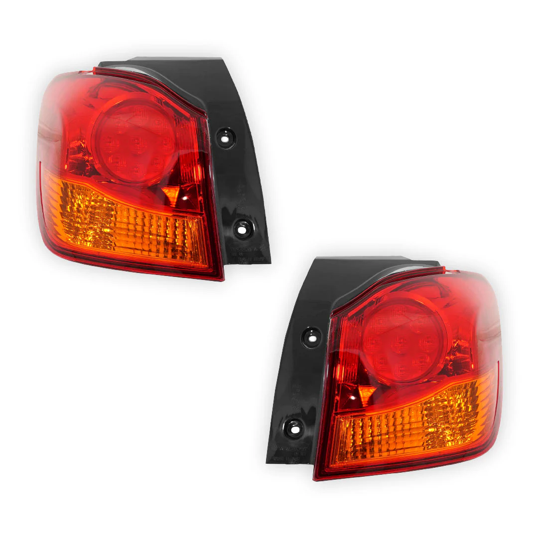 Mitsubishi ASX XA / XB / XC (2017 - 2019) Red / Amber Outer Halogen OEM Style Tail Lights LH + RH - Image 2