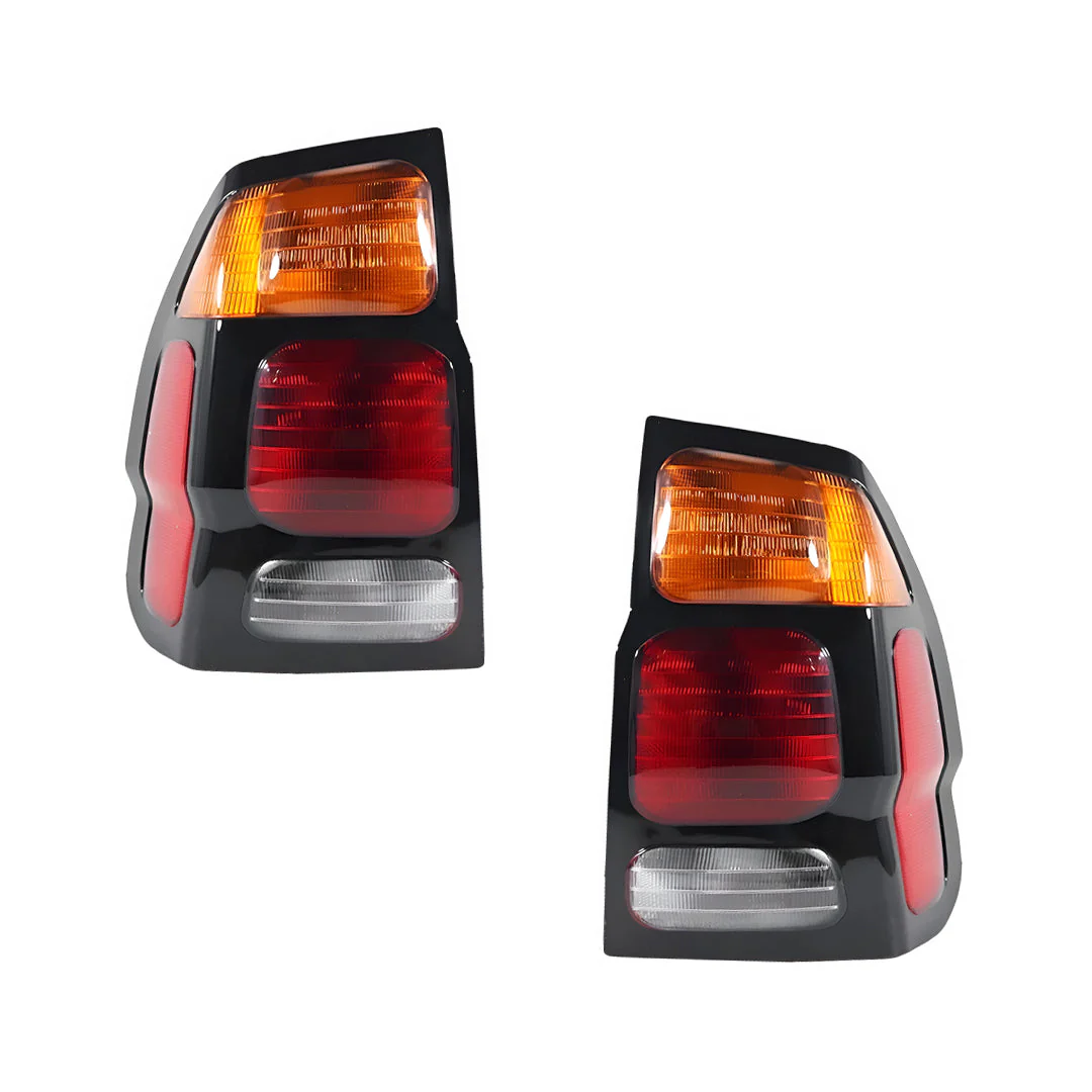 Mitsubishi Challenger PA (2000 - 2005) Amber Halogen OEM Style Tail Lights LH + RH - Image 2