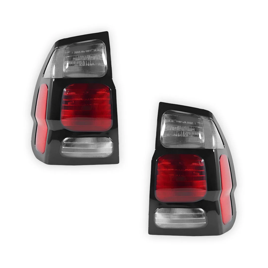 Mitsubishi Challenger PA (2000 - 2005) White Halogen Outer OEM Style Tail Lights LH + RH - Image 2
