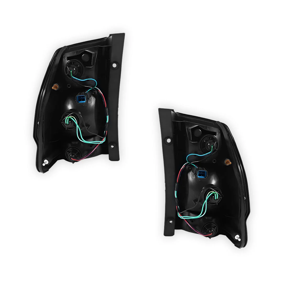 Mitsubishi Challenger PA (2000 - 2005) White Halogen Outer OEM Style Tail Lights LH + RH - Image 3