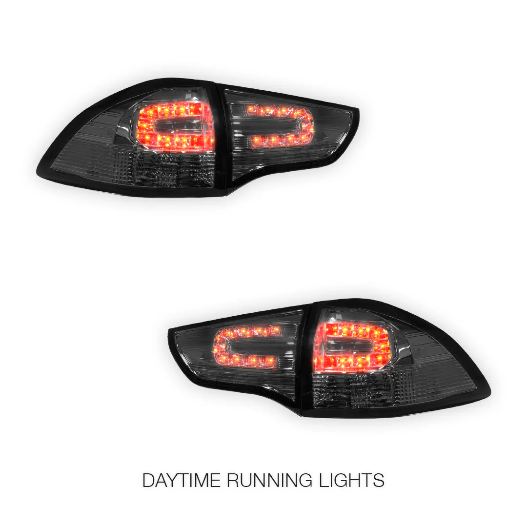 Mitsubishi Challenger PB / PC (2008 - 2015) Smoked Full LED Tail Lights LH + RH - Image 2
