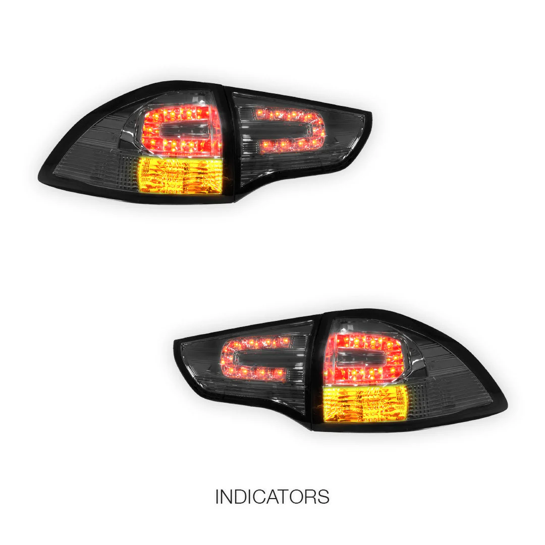 Mitsubishi Challenger PB / PC (2008 - 2015) Smoked Full LED Tail Lights LH + RH - Image 3