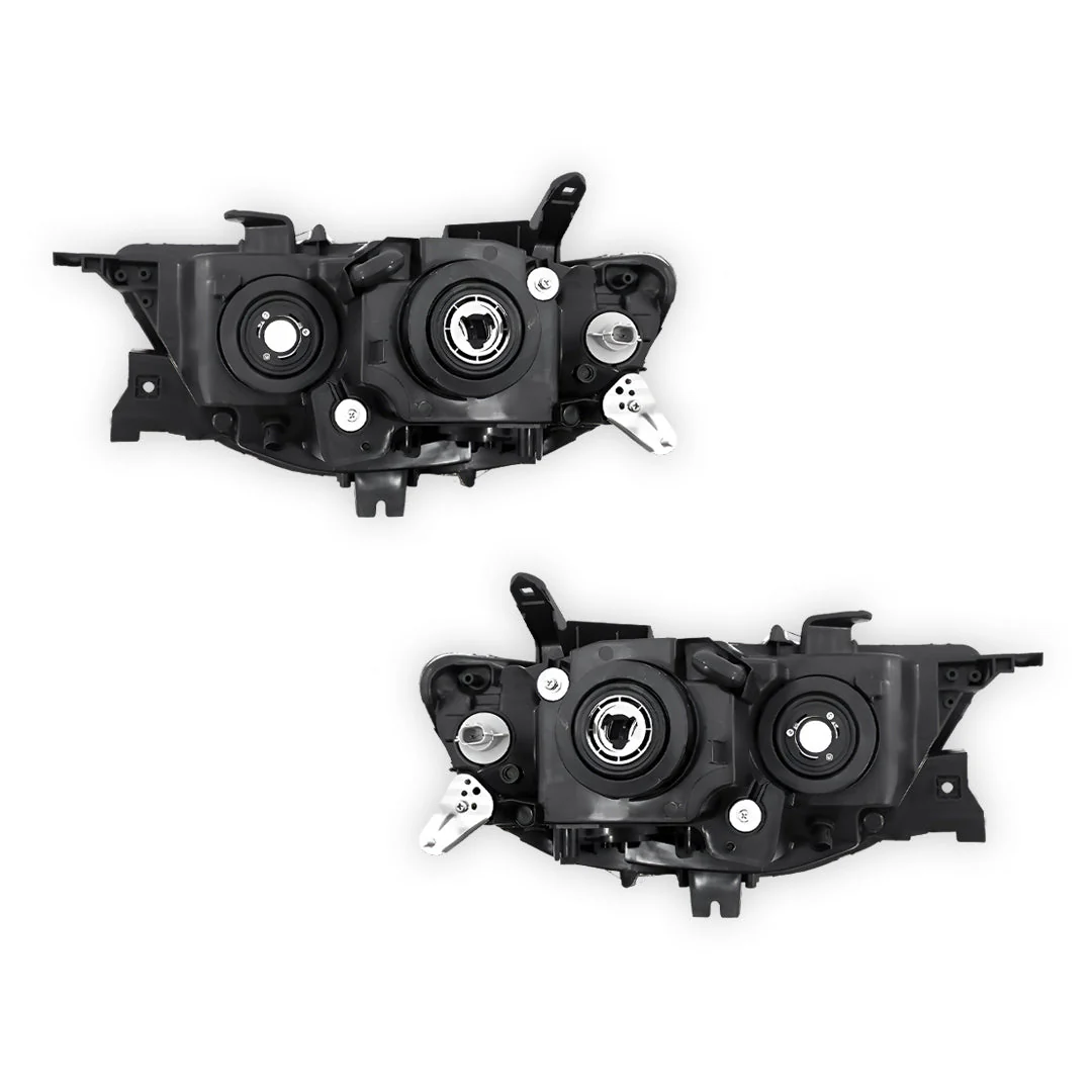 Mitsubishi Challenger PC (2013 - 2015) Clear / Chrome Non-Xenon OEM Style Headlights LH + RH - Image 3