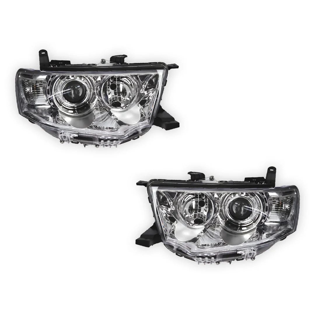 Mitsubishi Challenger PC (2013 - 2015) Non-Xenon OEM Style Headlights LH + RH - Image 2