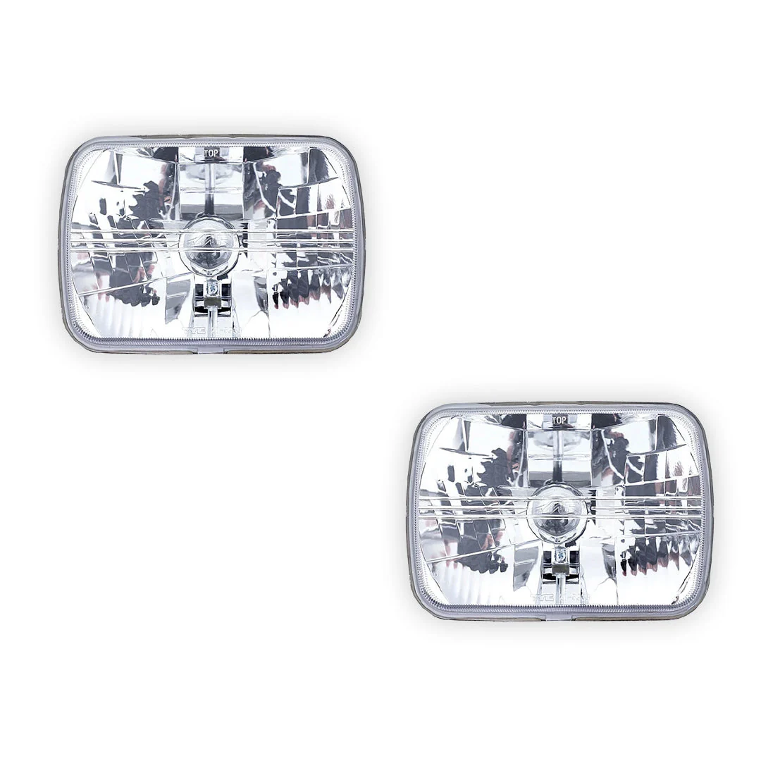 Mitsubishi L300 Express SF / SG / SH / SJ (1986 - 1994) Headlights with H4 Globe Glass Lens LH + RH - Image 2