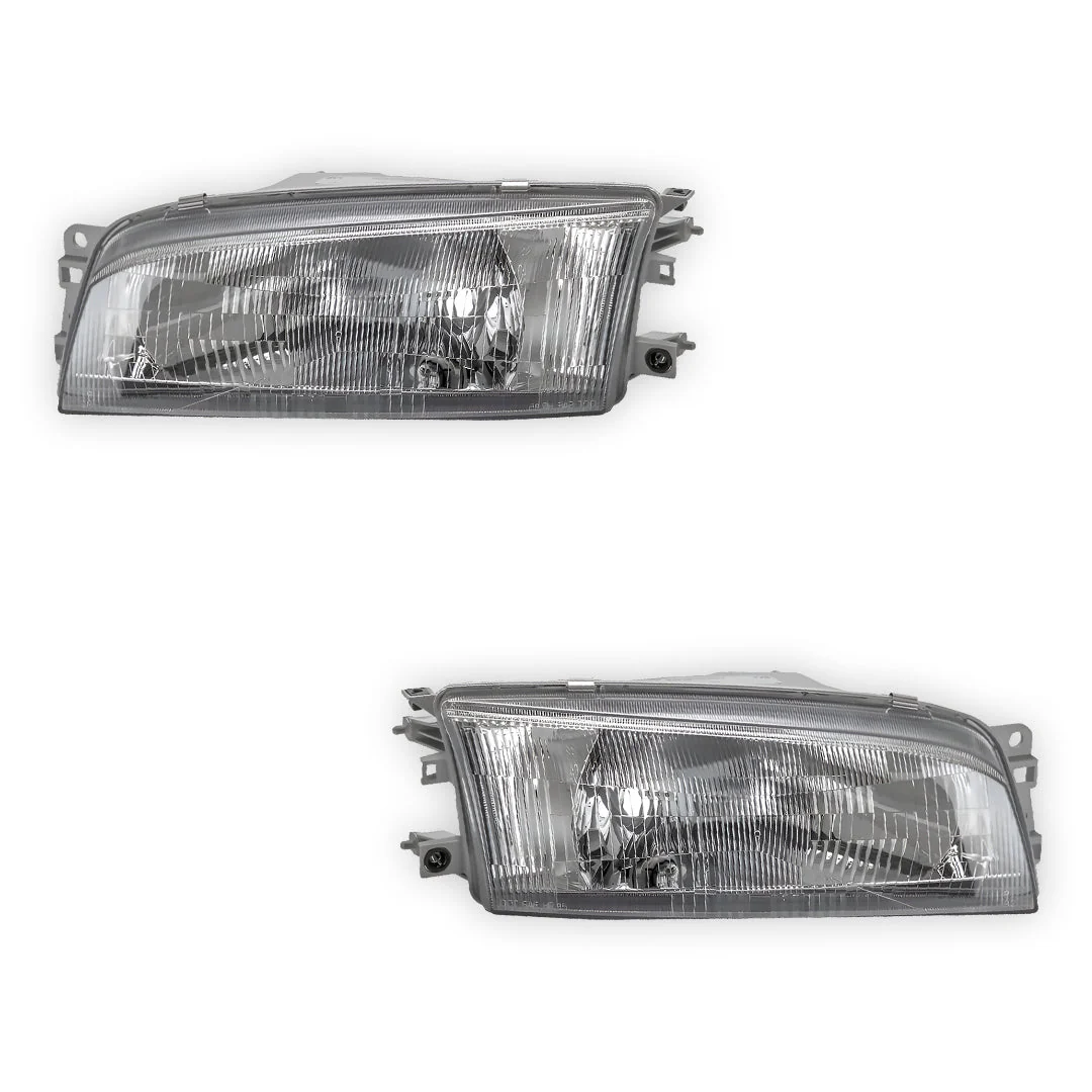 Mitsubishi Lancer CE (1996 - 1998) Clear OEM Style Headlights LH + RH - Image 2
