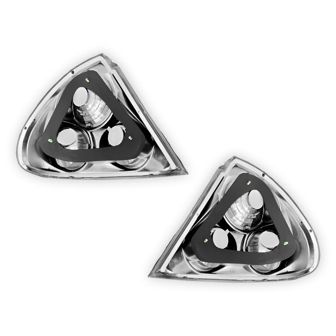 Mitsubishi Lancer CE (2001- 2003) Chrome Halogen Tail Lights LH + RH - Image 3