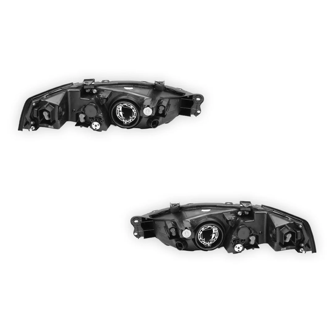 Mitsubishi Lancer CE (2001 - 2003) Clear / Black OEM Style Headlights LH + RH - Image 3