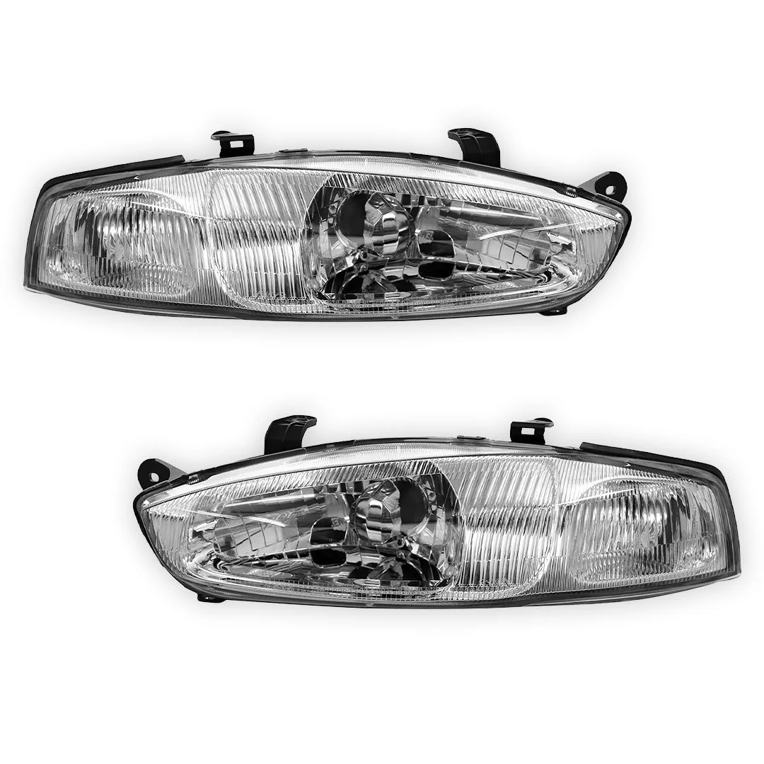 Mitsubishi Lancer CE (2001 - 2003) OEM Style Headlights LH + RH - Image 2