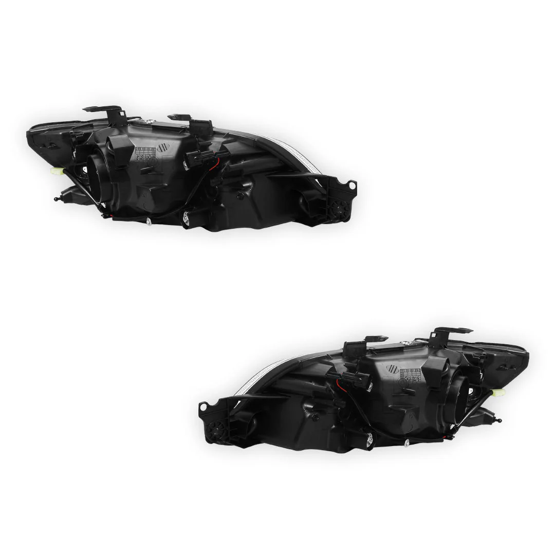 Mitsubishi Lancer CG (2002 - 2003) Clear / Chrome OEM Style Headlights LH + RH - Image 3