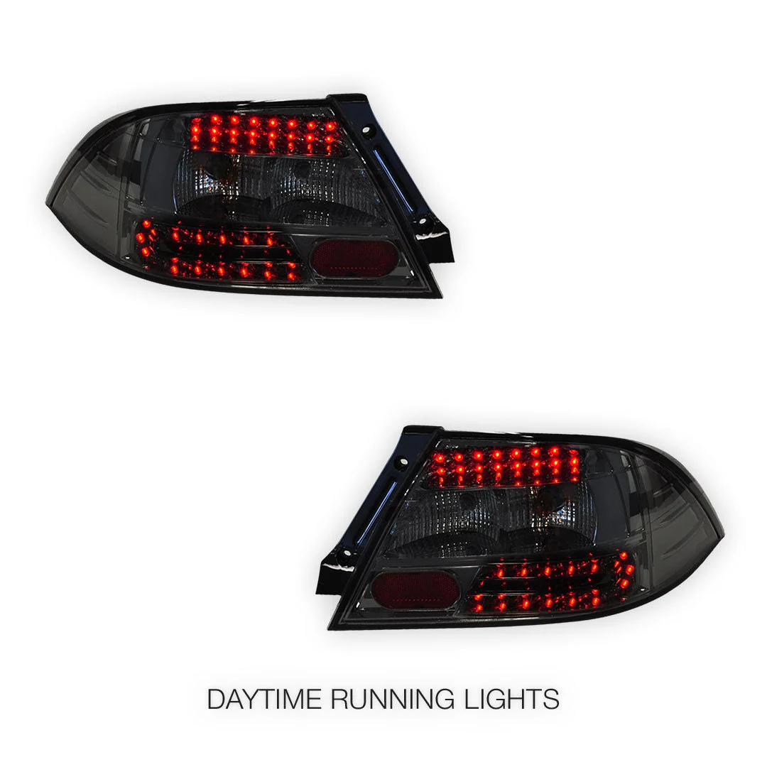 Mitsubishi Lancer CH (2003 - 2007) Full Smoked LED Tail Lights LH + RH - Image 2