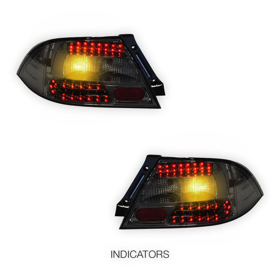 Mitsubishi Lancer CH (2003 - 2007) Full Smoked LED Tail Lights LH + RH - Image 3