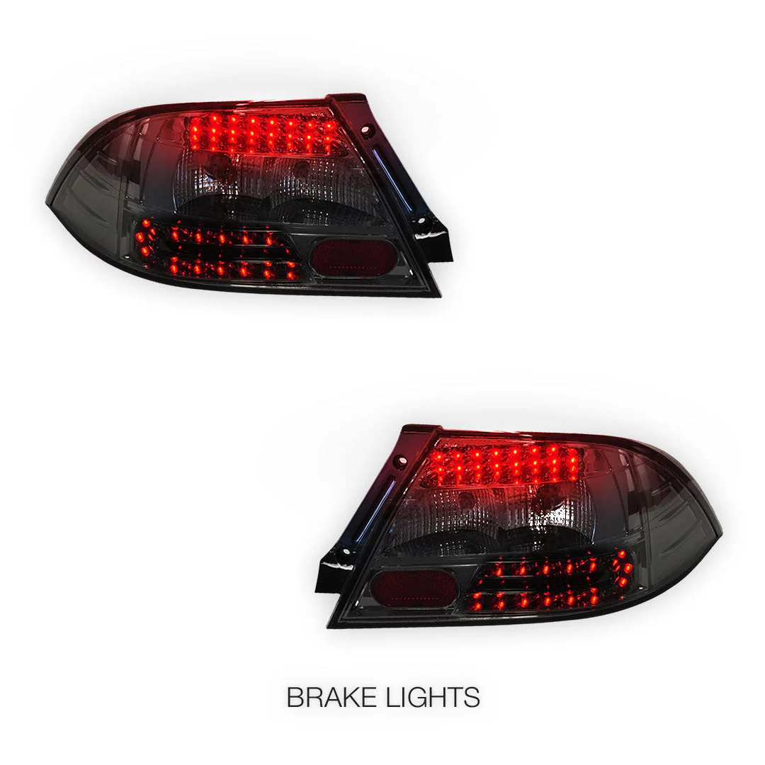Mitsubishi Lancer CH (2003 - 2007) Full Smoked LED Tail Lights LH + RH - Image 4