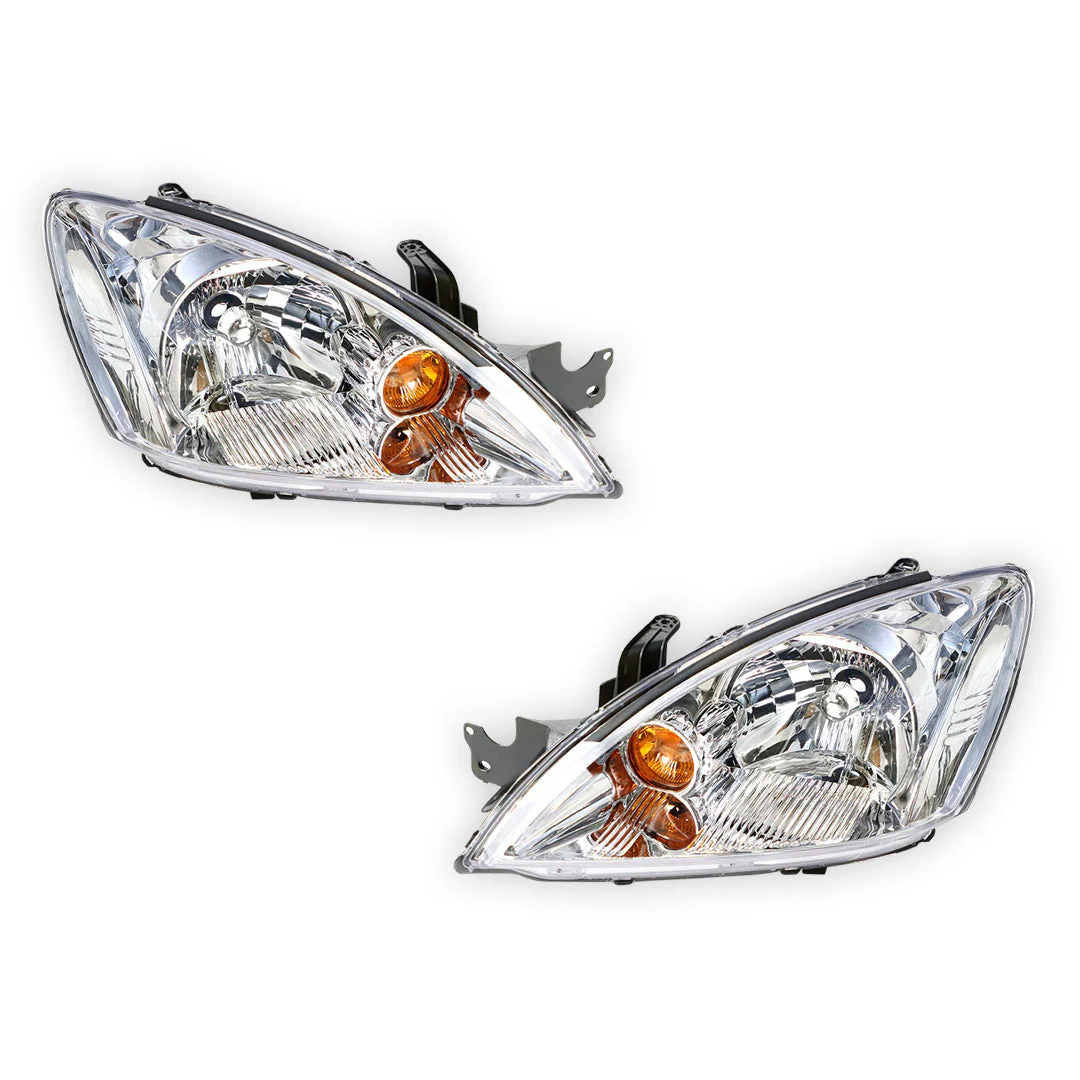 Mitsubishi Lancer CH (2004 - 2006) OEM Style Chrome Headlights LH + RH - Image 2