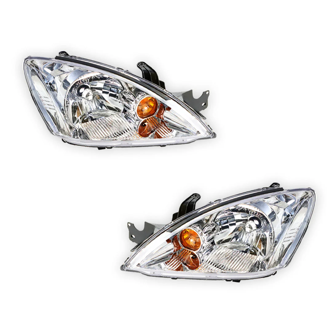 Mitsubishi Lancer CH (2006 - 2007) Chrome OEM Style Headlights LH + RH - Image 2