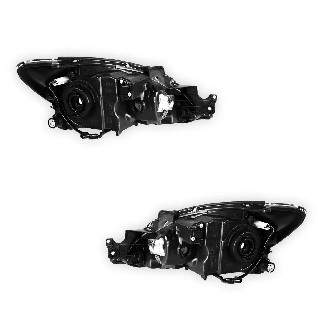 Mitsubishi Lancer CH (2006 - 2007) Chrome OEM Style Headlights LH + RH - Image 3