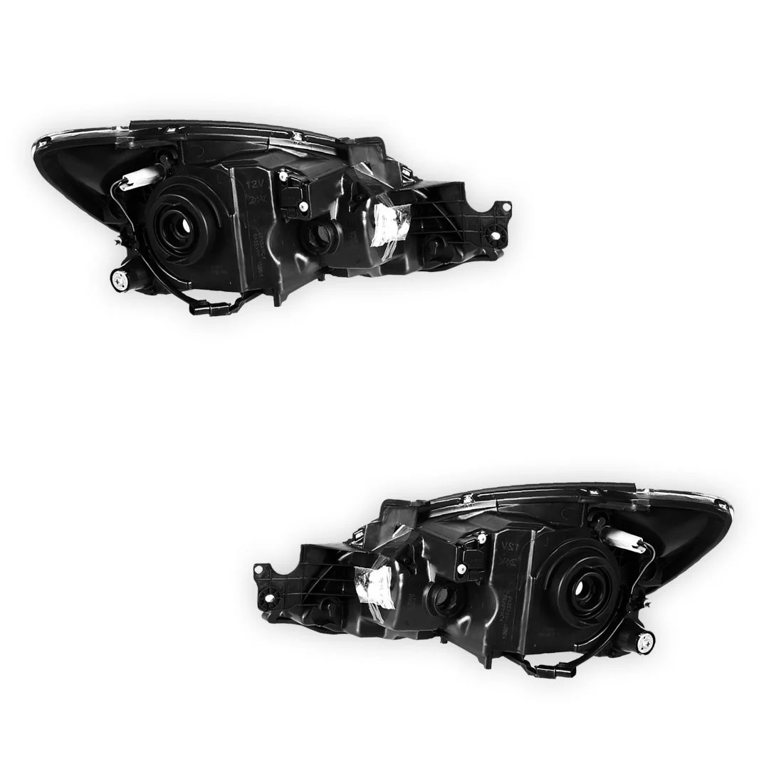 Mitsubishi Lancer CH (2006 - 2008) Chrome / Yellow OEM Style Headlights LH + RH - Image 3