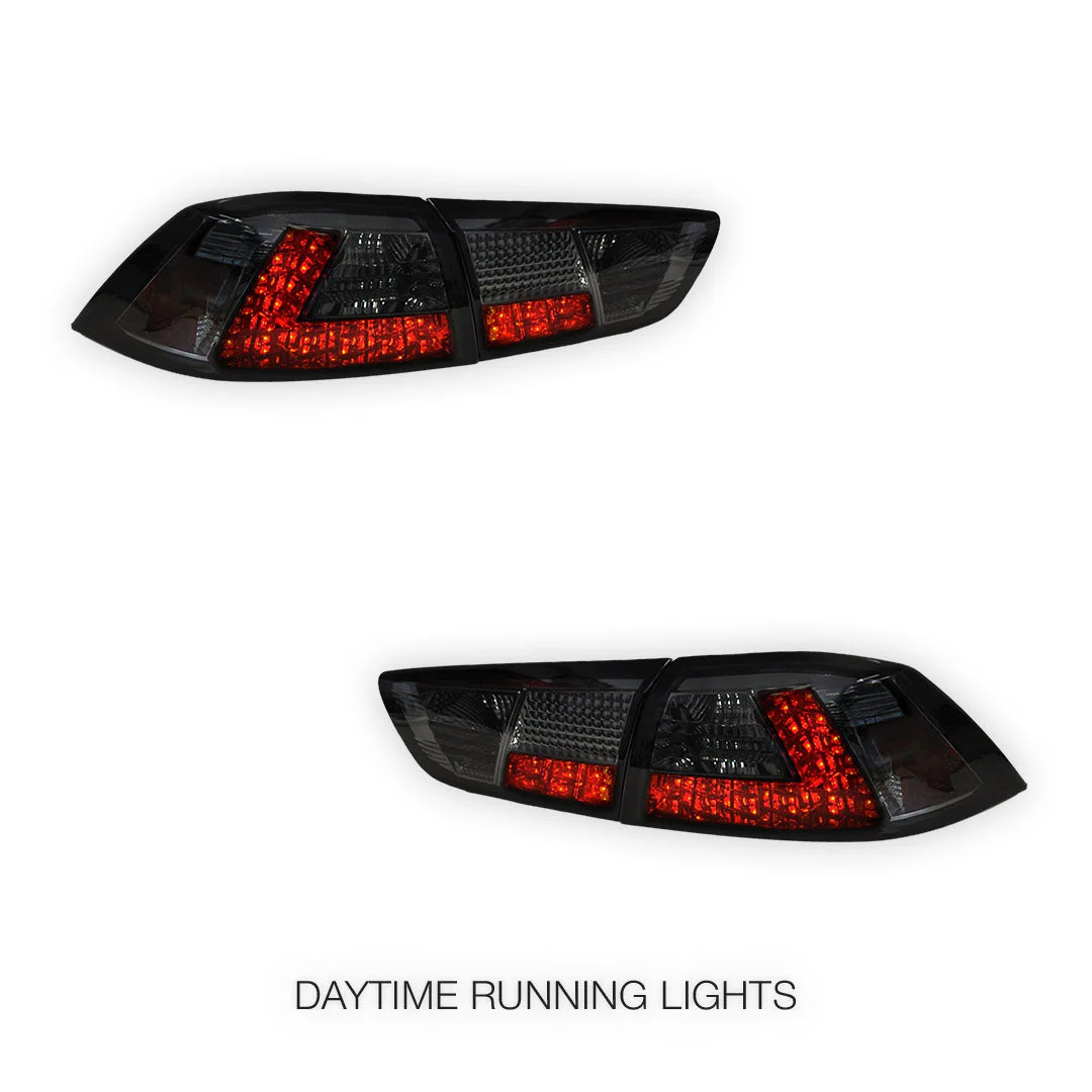 Mitsubishi Lancer CJ / CF (2007 - 2018) Smoked LED Tail Lights LH + RH - Image 2