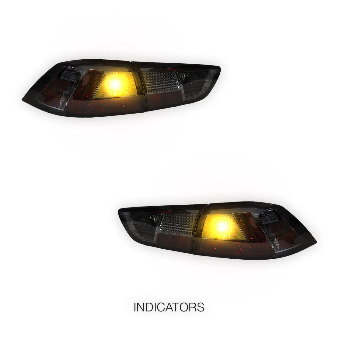 Mitsubishi Lancer CJ / CF (2007 - 2018) Smoked LED Tail Lights LH + RH - Image 3