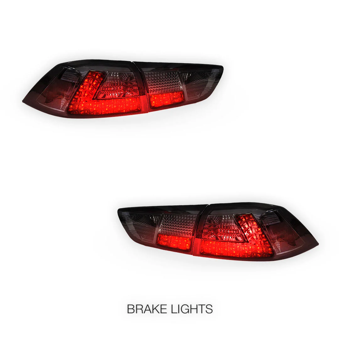 Mitsubishi Lancer CJ / CF (2007 - 2018) Smoked LED Tail Lights LH + RH - Image 4