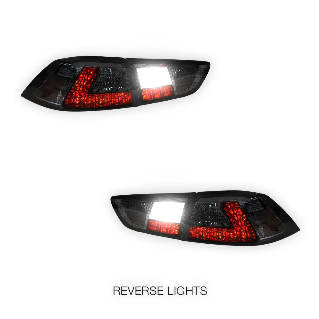 Mitsubishi Lancer CJ / CF (2007 - 2018) Smoked LED Tail Lights LH + RH - Image 5