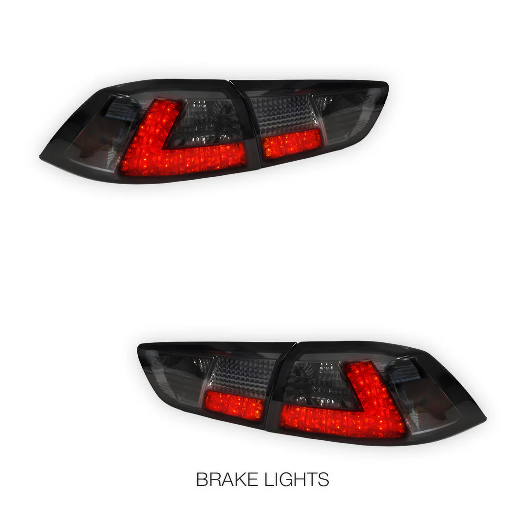 Mitsubishi Lancer EVO 10 (2007 - 2018) Smoked LED Tail Lights LH + RH - Image 3