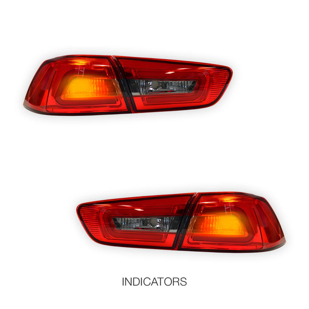Mitsubishi Lancer EVO 10 (2007 - 2019) 3D LED Tail Lights LH + RH - Image 10