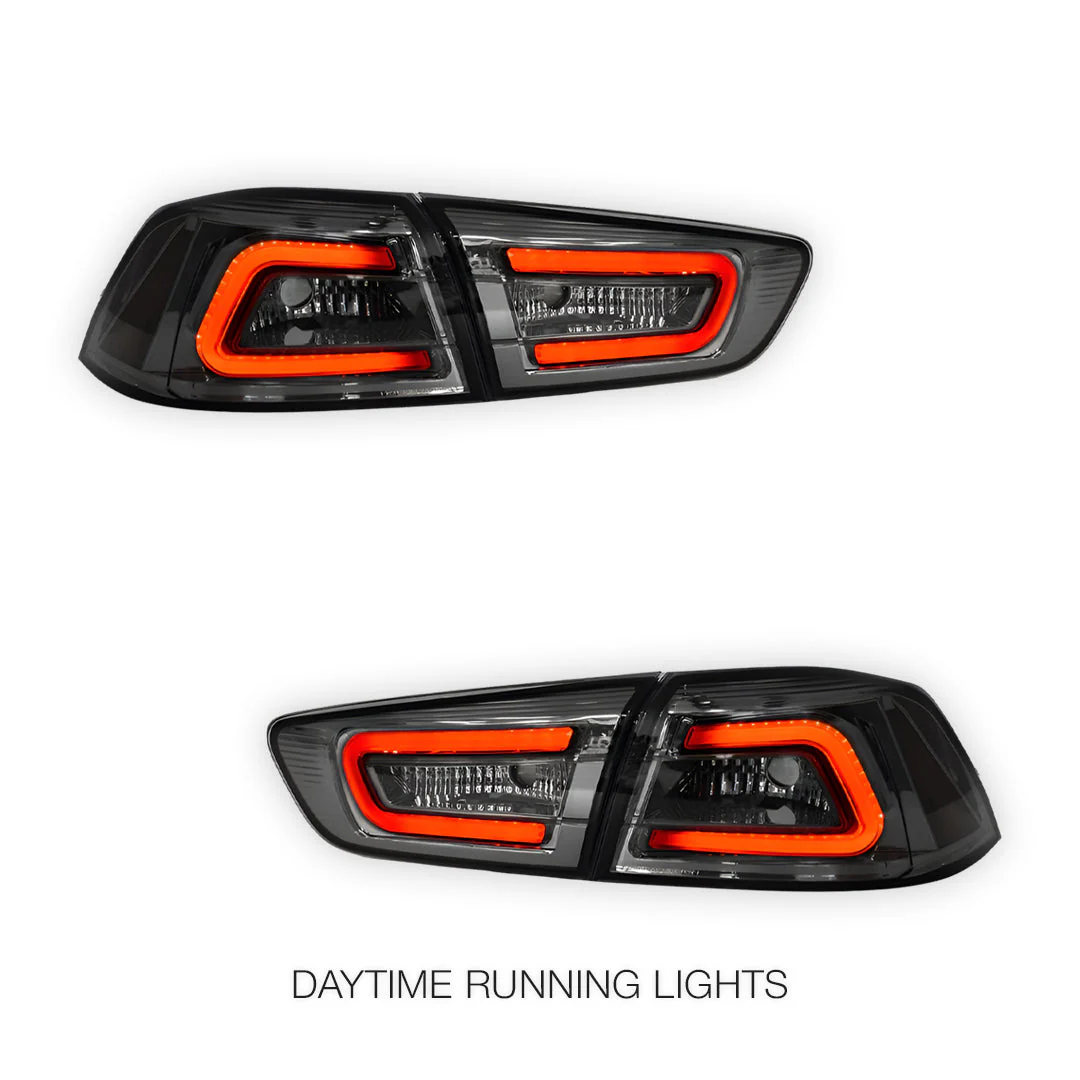 Mitsubishi Lancer EVO 10 (2007 - 2019) 3D LED Tail Lights LH + RH - Image 2