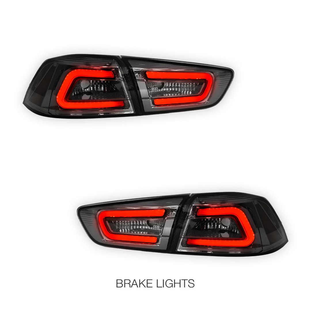 Mitsubishi Lancer EVO 10 (2007 - 2019) 3D LED Tail Lights LH + RH - Image 3