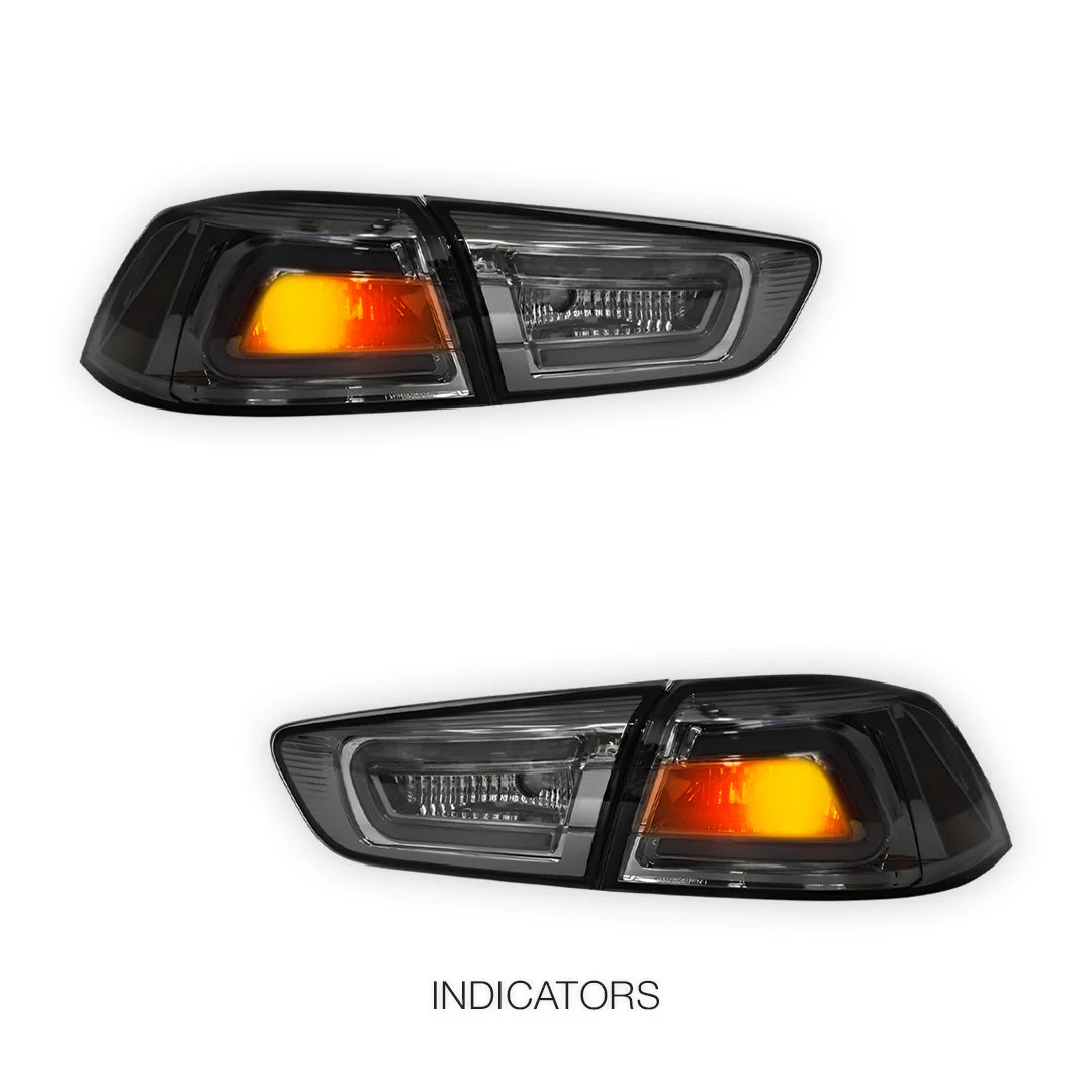 Mitsubishi Lancer EVO 10 (2007 - 2019) 3D LED Tail Lights LH + RH - Image 4