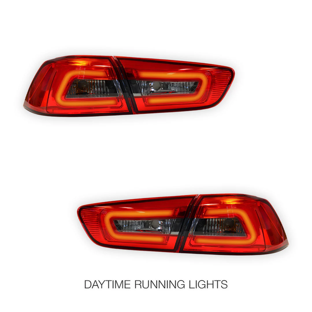 Mitsubishi Lancer EVO 10 (2007 - 2019) 3D LED Tail Lights LH + RH - Image 8