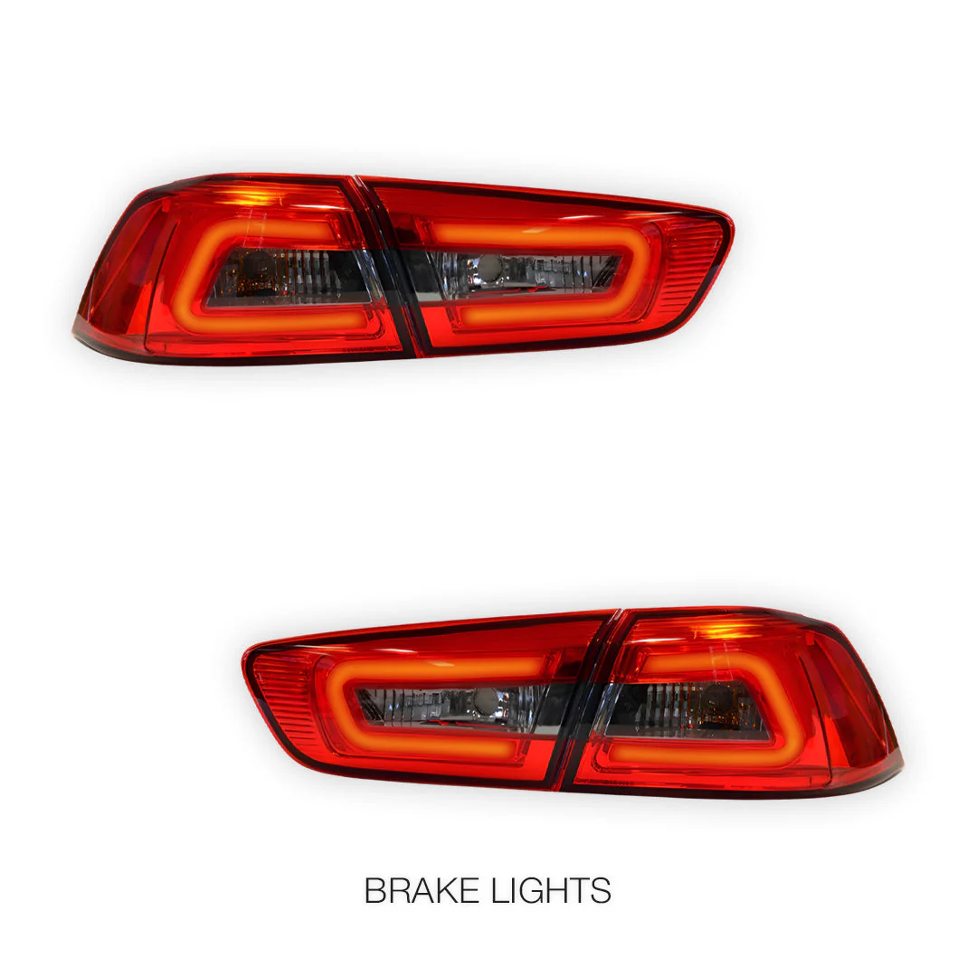 Mitsubishi Lancer EVO 10 (2007 - 2019) 3D LED Tail Lights LH + RH - Image 9