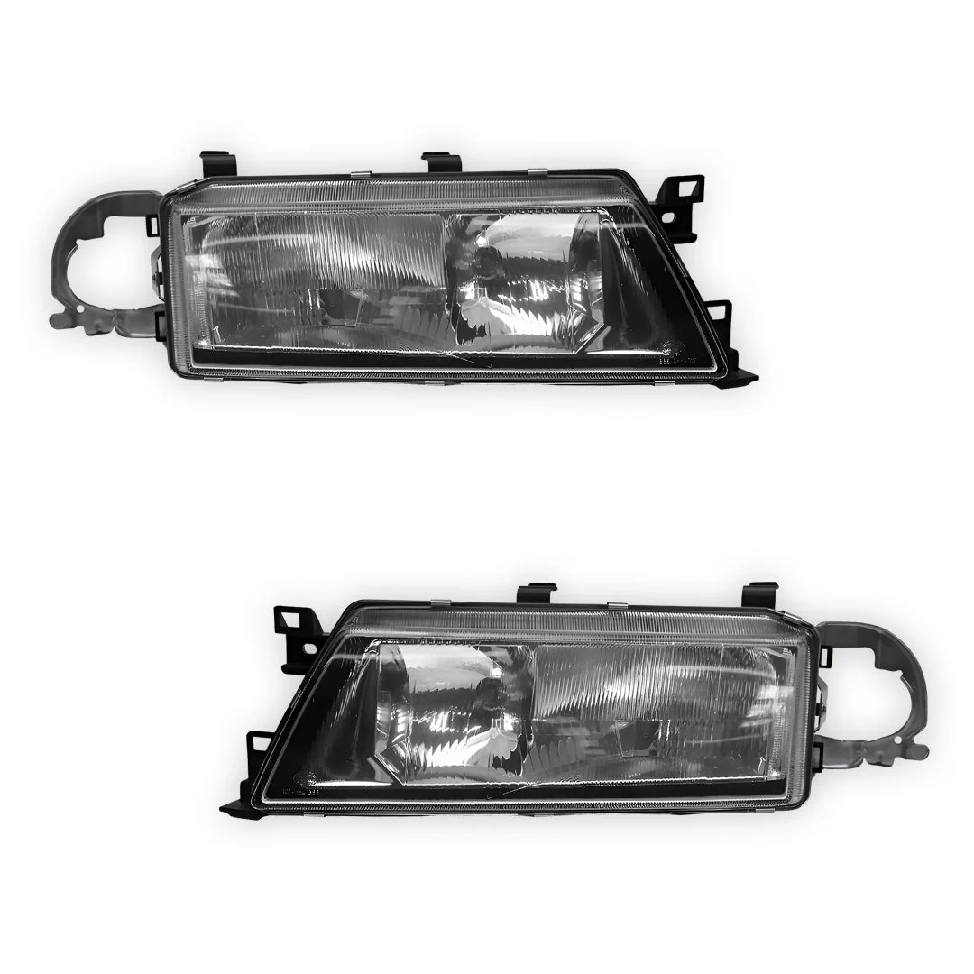 Mitsubishi Magna TJ [1996 - 2003) Clear OEM Style Headlights LH + RH - Image 2