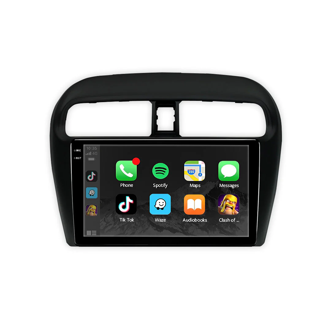 Mitsubishi Mirage LA (2012 - 2019) 9" 13.3" Wireless Android 15 Head Unit for Apple CarPlay / Android Auto - Image 2