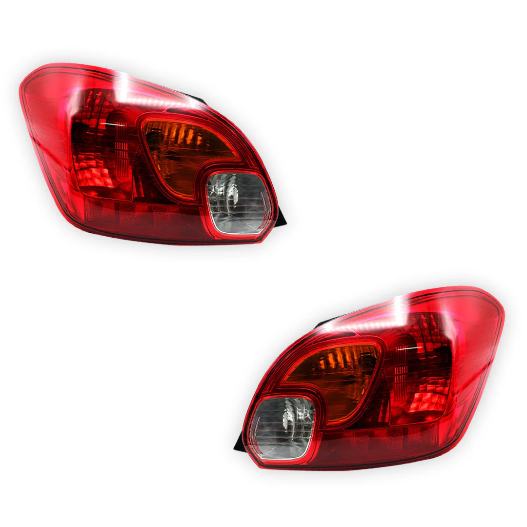 Mitsubishi Mirage LA (2016 - 2020) Red / Orange OEM Style Tail Lights LH + RH - Image 2