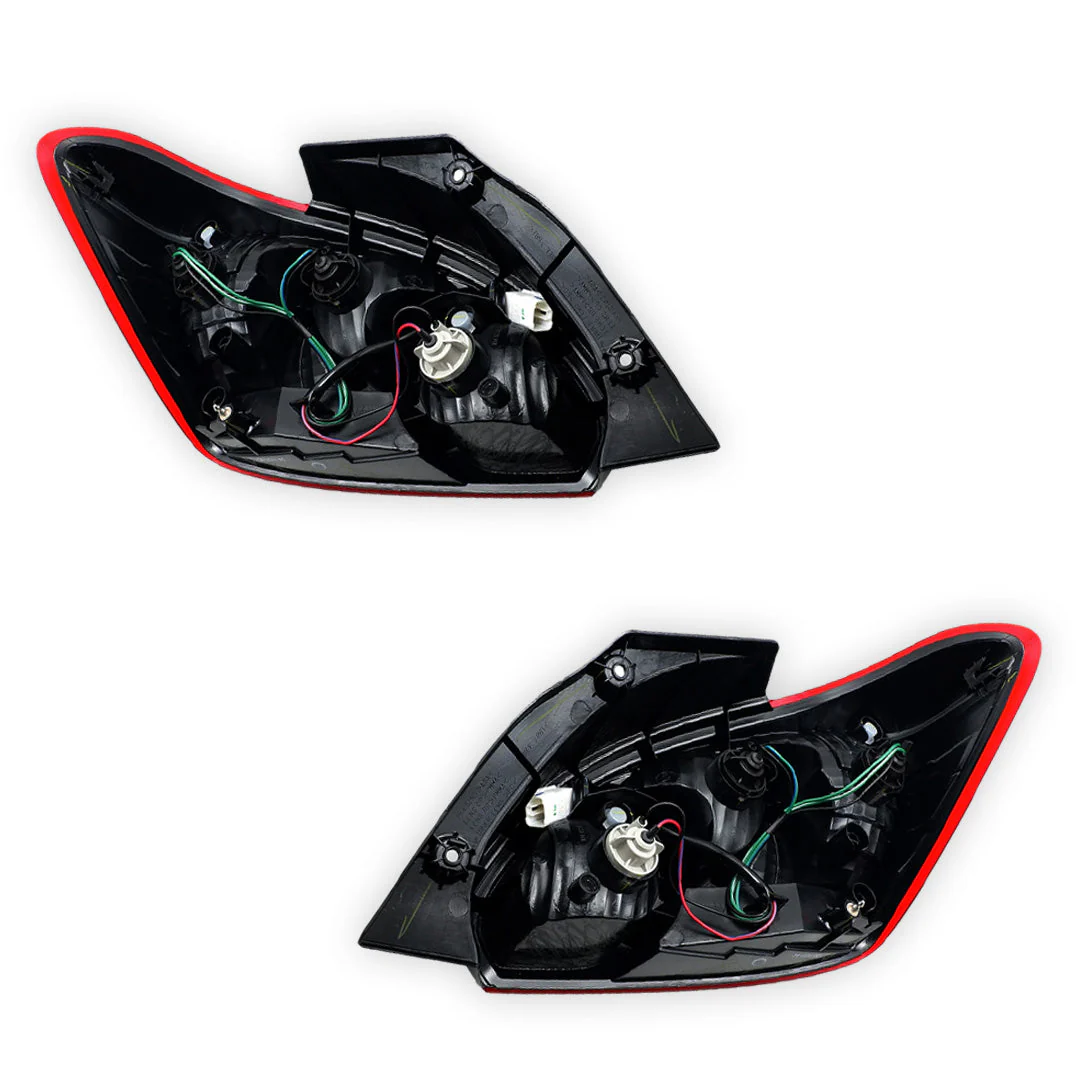 Mitsubishi Mirage LA (2016 - 2020) Red / Orange OEM Style Tail Lights LH + RH - Image 3